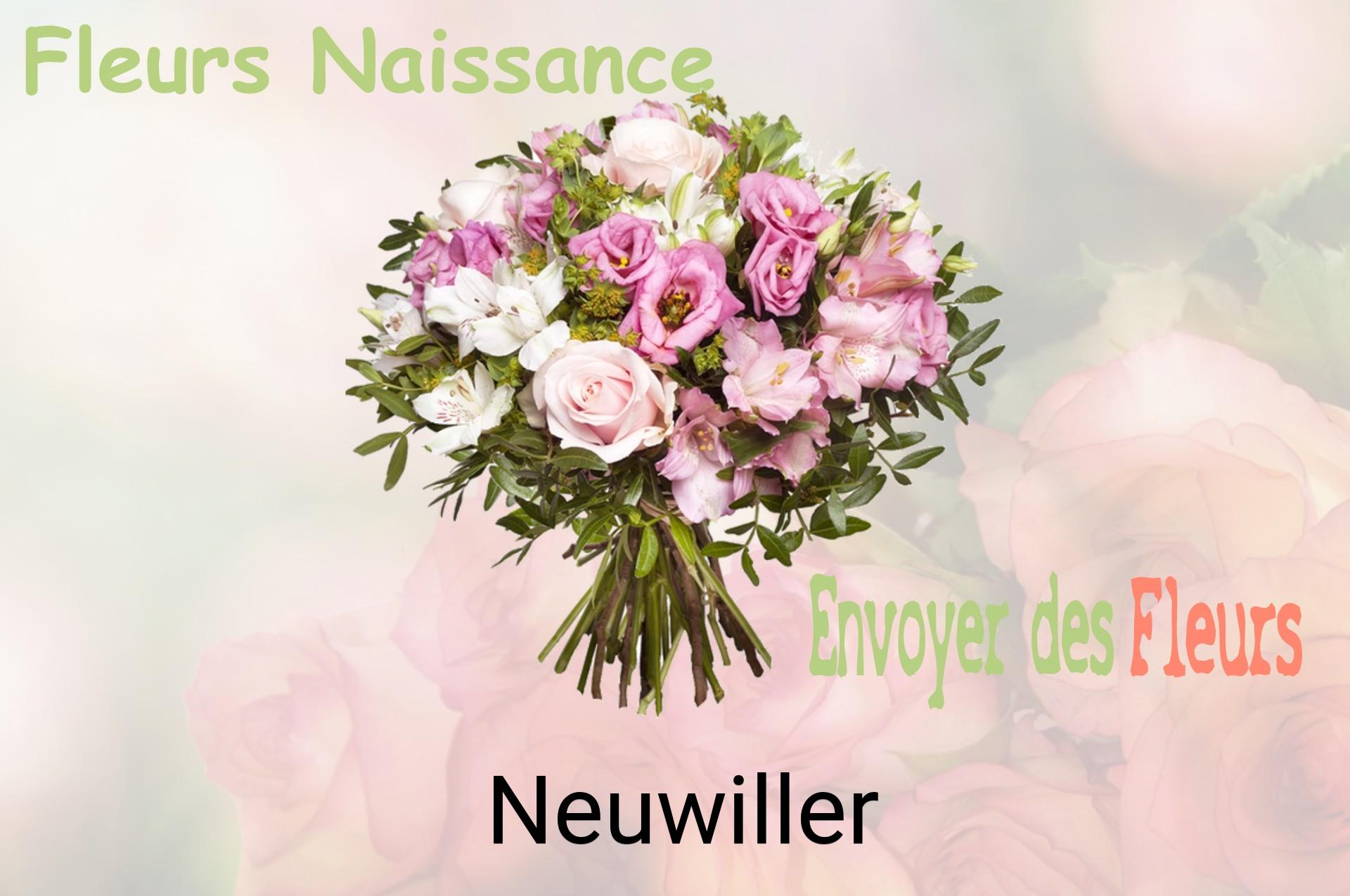 Bouquet de fleurs de naissance livré à Neuwiller