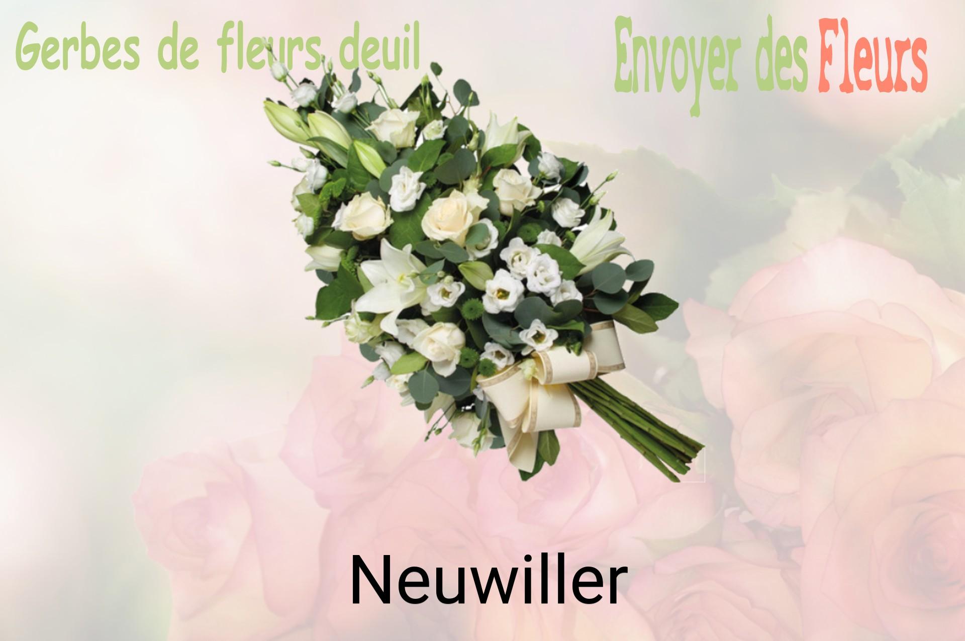 Gerbe de fleurs de deuil livrée à Neuwiller